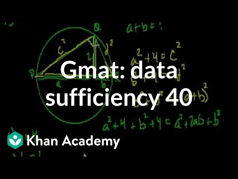 GMAT: Data Sufficiency 40