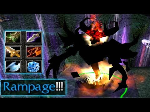 DOTA SHADOW FIEND RAMPAGE!!! (NEVERMORE MID BOSS)