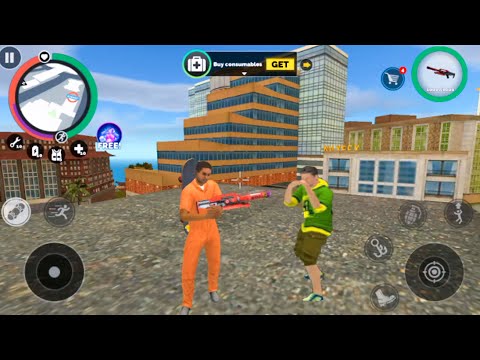 Vegas Crime Simulator (New Red laser Gun Fight Mafia Boy) Games Kon – HD Android Gameplay