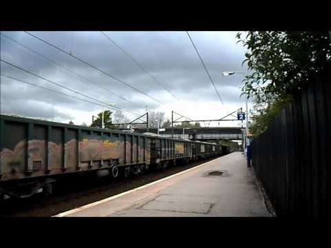 Freightliner Class 66 615 arrives at Guide Bridge.