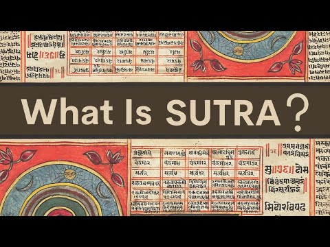 WHAT IS SUTRA ?