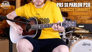 Video thumbnail for No Talking...Just Tones | PRS SE Parlor P20 - Tobacco Sunburst by Peach Guitars