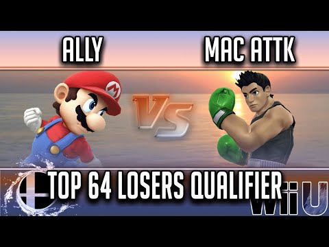 Smash'N'Splash 4  Top 64 Losers Qualifier -  Ally ( Mario) vs TGG | Mac Attk (Little Mac)