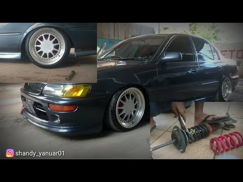 Ganti Per coilover Toyota great corolla (Prat 2)