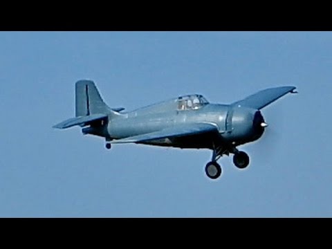 RC F4F Wildcat Lanxiang , Flight Demonstration *HD*