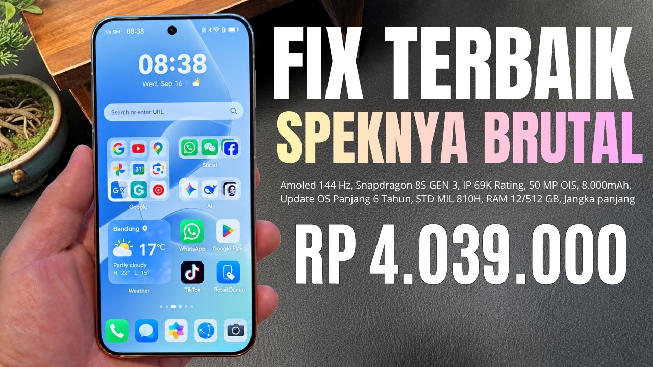 FIX GAK ADA LAWAN‼️8000mAh + 12/512GB |  HP 4 JUTAAN TERBAIK DAN TERBARU 2026