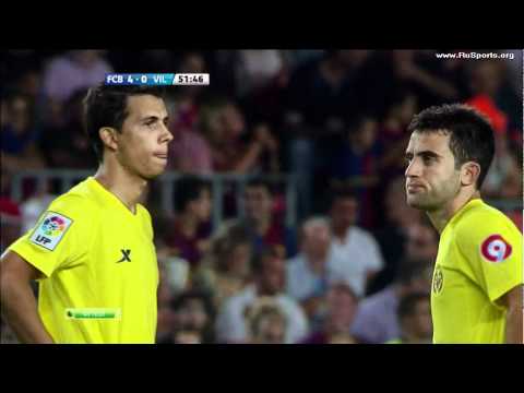 Барселона-Вильяреал 4-0 Месси 29.09.2011