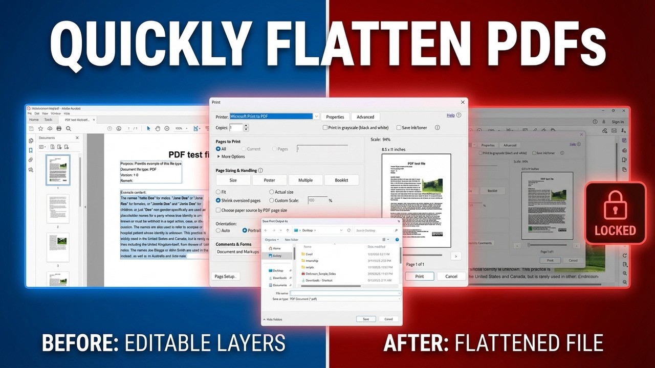 How to Quickly Flatten a PDF in Adobe Acrobat (Quick and Easy)