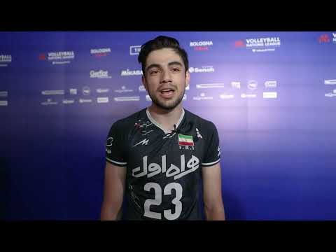 VOLLEYBALL NATIONS LEAGUE 2022 FINAL; Bardia Saadat Interviewed after the match against Poland