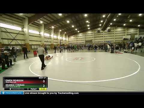 97 Lbs Champ. Round 1 - Keanna Conrad, East Idaho Elite WC Vs Owen Pehrson, Team Prestige 265b