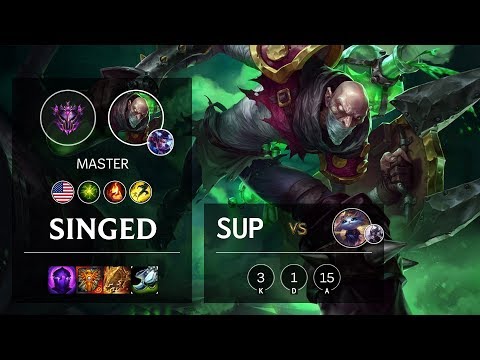 Singed Support vs Yuumi - NA Master Patch 10.11