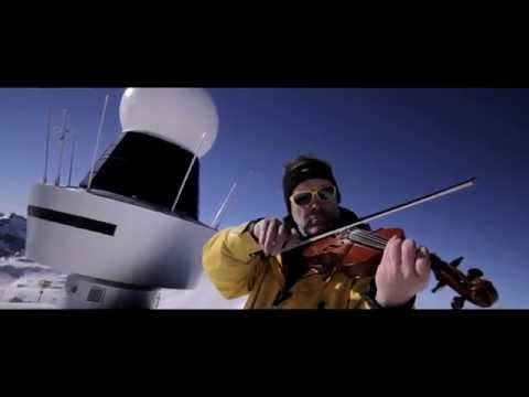 Play Violin at  2927m Pointe de la Plaine Morte Meteosuisse weather radar station