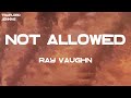 Ray Vaughn Not Allowed Lyrics