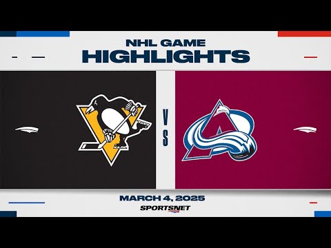 NHL Highlights | Penguins vs. Avalanche - March 4, 2025