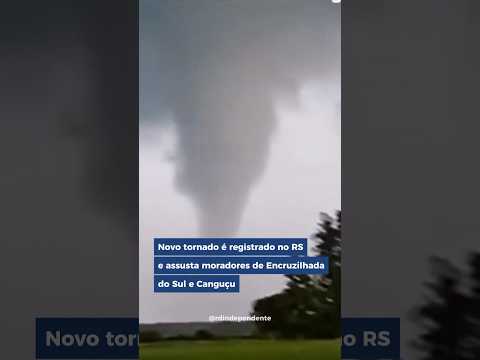 Novo tornado é registrado no RS e assusta moradores de Encruzilhada do Sul e Canguçu