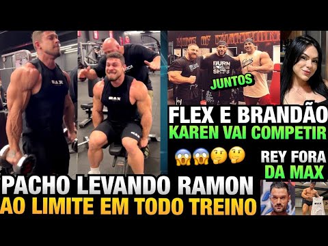 PACHO FAZENDO RAMON SOFRER ATÉ NO TREINO DE OMBRO - BRANDÃO ESTÁ NO EUA - REY FORA DA MAX