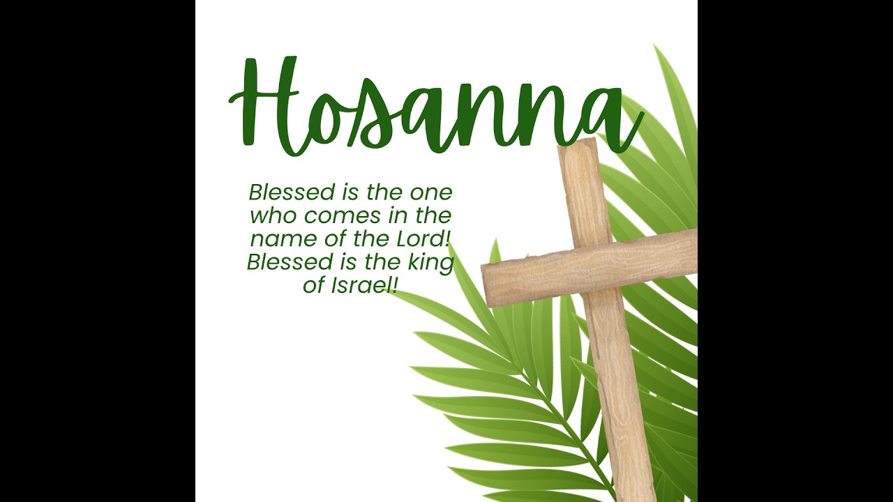 Worship for Sunday, March 26, 2026. Palm Sunday