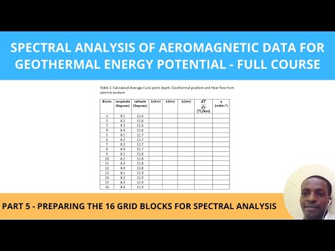(Part 5) Spectral Analysis of Aeromagnetic Data For Geothermal Energy Potential - Full Course