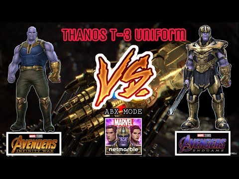 THANOS T-3 Uniform Infinity War VS Endgame - ABX Mode - Marvel Future Fight
