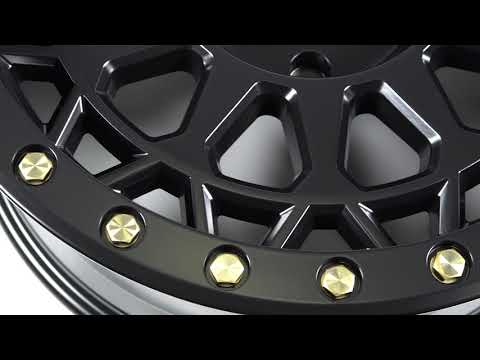 Black Rhino Truck Wheels - Primm in Matte Black w/ Brass Bolts