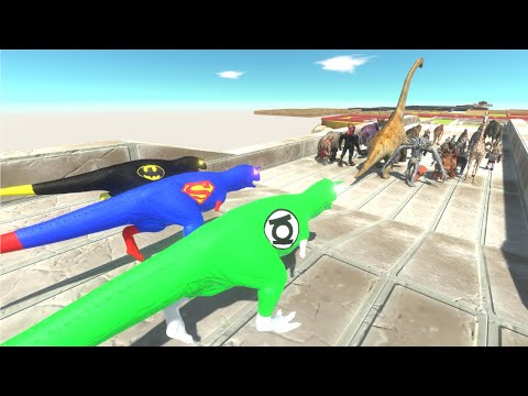 Trying to escape CARNOTAURUS JUSTICE LEAGUE - Animal Revolt Battle Simulator