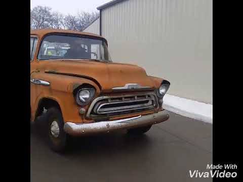 1957 chevy 3100 first start and drive