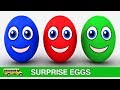 Learning Colors For Toddlers Surprise Eggs Cars Colours Video For Kids 3D Cartoons For Children