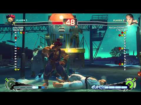 Eita [Akuma] vs Air [Ryu] SSF4 Japanese Online Ranked Matches - TRUE-HD