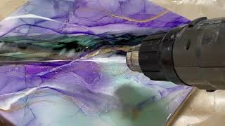 Resin Alcohol Ink Countertops Demo - RK3 Designs