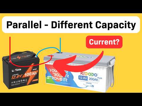 Different Capacity (Ah) Batteries in Parallel - Current Sharing Explained