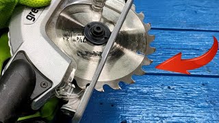 How to sharpen a circular saw in 1 minute. The saw sharpens itself