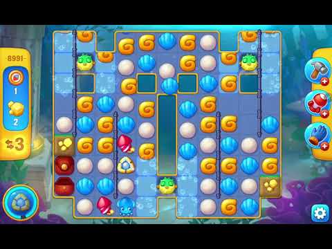 Fishdom Easy Level 8991 (with ingame lightning booster) @choraelmin