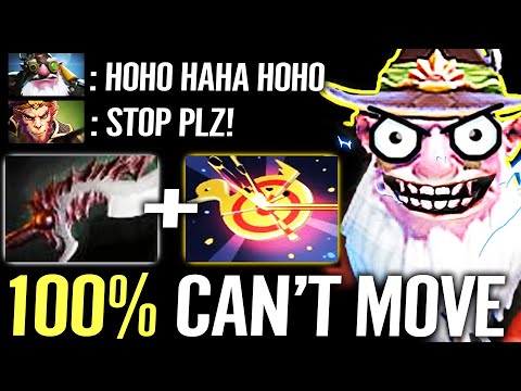🔥 WTF CAN'T MOVE Right Click Sniper — Abyssal Blade + 100% Head Shot Annoying HOHO HAHA Dota 2 Pro