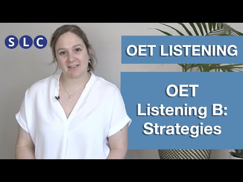 OET LISTENING | Listening Part B | How to PASS the exam