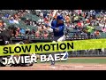 Javier Baez Slow Motion Home Run Baseball Swing Hitting Mechanics