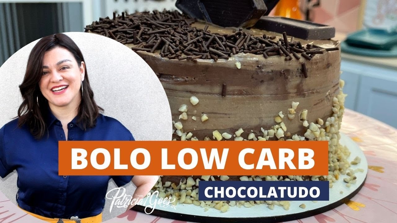 Bolo chocolatudo low carb