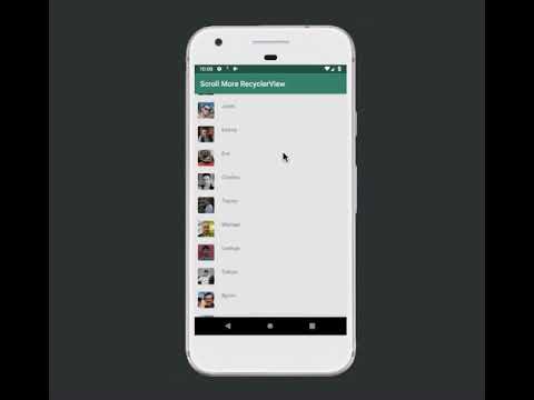 load more data on scroll RecycelerView Android
