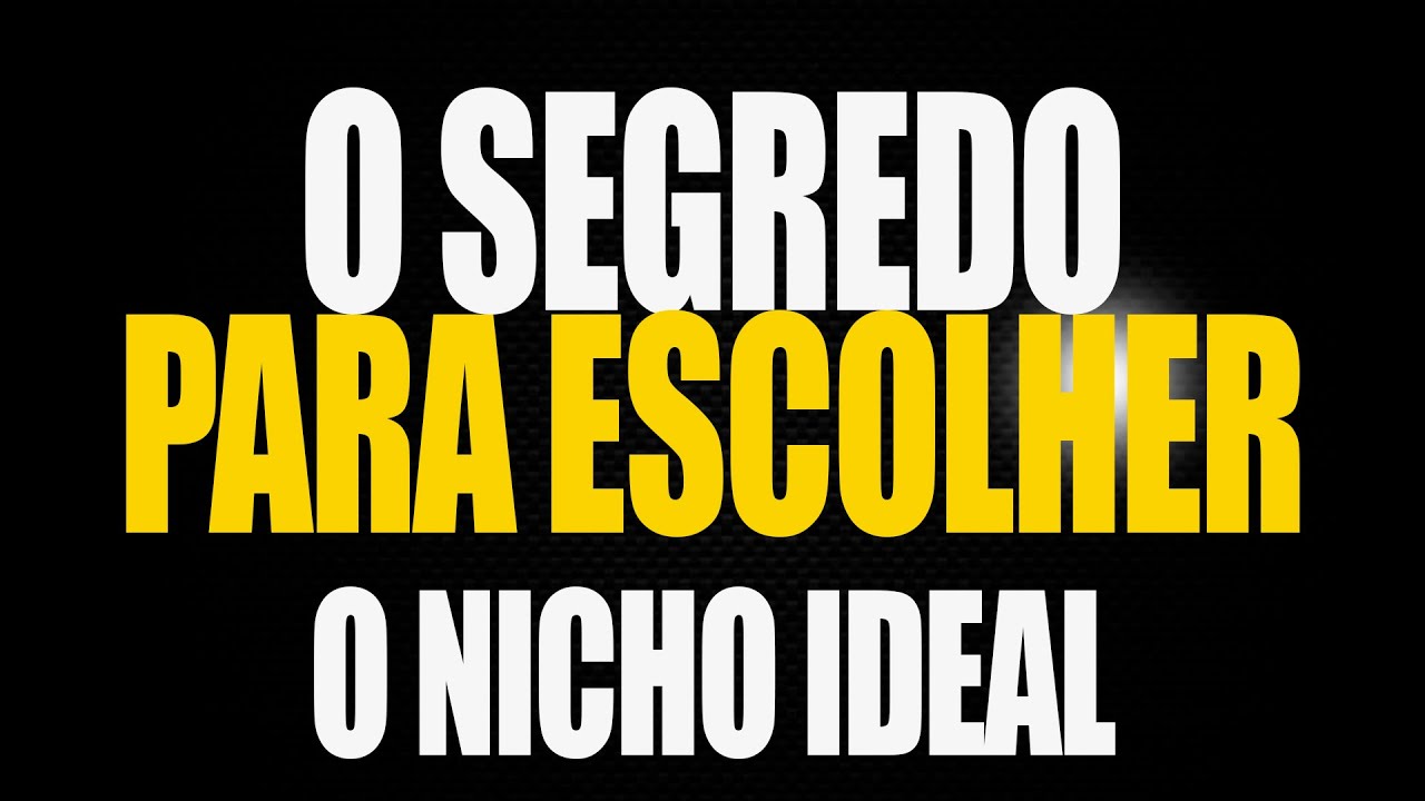 O SEGREDO Para Escolher um NICHO LUCRATIVO e Bomb@r no YouTube!