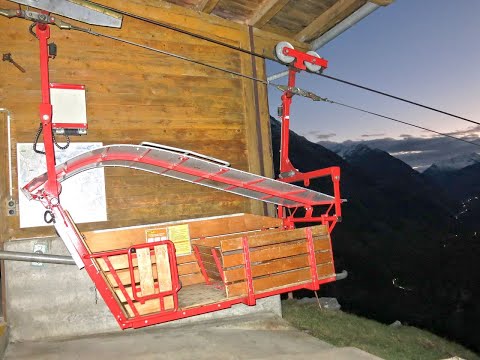 Luftseilbahn Silenen - Chilcherberge Bergfahrt 2020 - cable car Switzerland