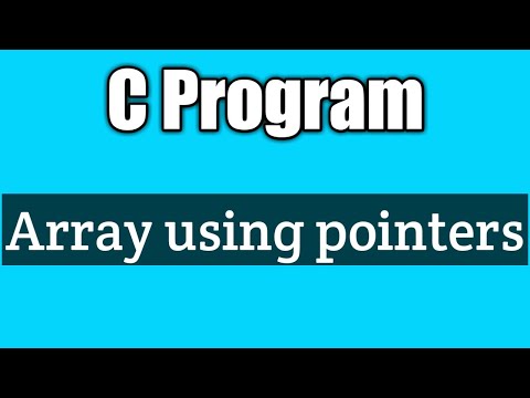 Write A Program To Implement Array Using Pointers In C Vision Academy