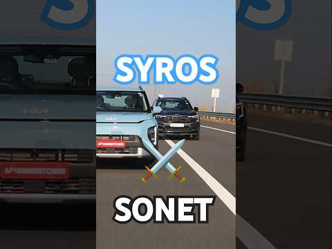 Kia Sonet vs Syros – Which One Wins? | autoX #shorts