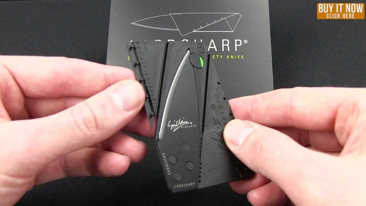 Iain Sinclair CardSharp V2 Credit Card Utility Knife (2.5" Black)
