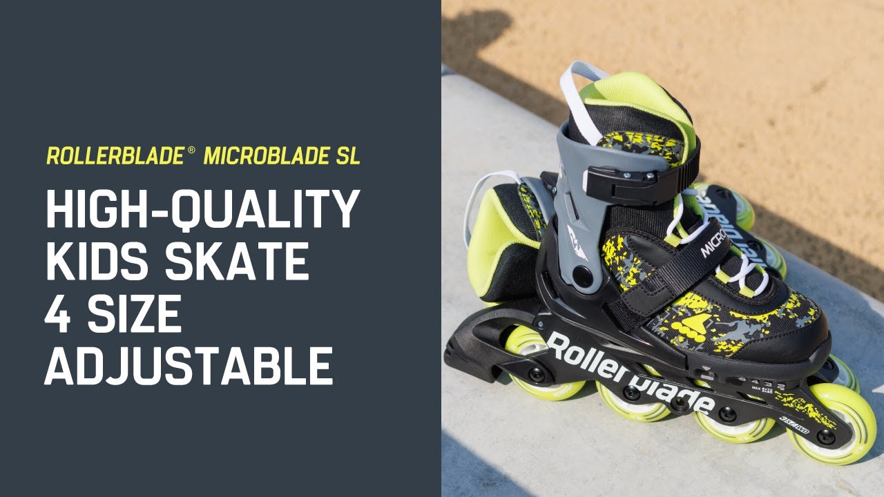 ROLLERBLADE Inline-Skates Microblade SL Schwarz/Lime, 28-32 ROLLERBLADE Inline-Skates Microblade SL Schwarz/Lime, 28-32
