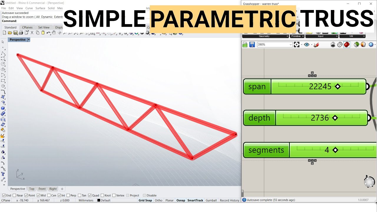 Tutorial: Simple Parametric Truss with grasshopper for Structural Engineers