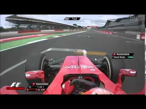 Kimi: ''Car wont go straight even on straights'' Silverstone FP2 2014