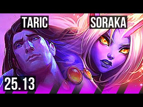 TARIC & Aphelios vs SORAKA & Ashe (SUP) | 0/2/17 | EUW Master | 25.13