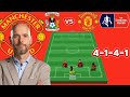 Coventry vs Man United Potential  4 1 4 1 Line Up With Mainoo FA Cup Semi Final Season 2023 2024