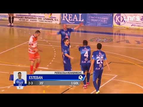 Gol Esteban (2-3) Plásticos R. Cartagena - Peñíscola Rehab Medic. J25,1Div. LNFS