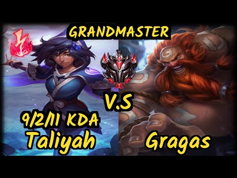 LDLC Djoko (TALIYAH) vs GRAGAS - 9/2/11 KDA JUNGLE GAMEPLAY - EUW Ranked GRANDMASTER