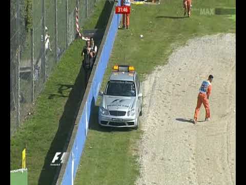 Monza 2007 Kimi Räikkönen having a huge Crash in FP3 and refuses to go to Medical Center 💥